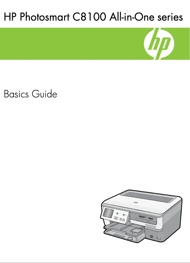 Image de la première page du manuel de l'appareil Photosmart C8100