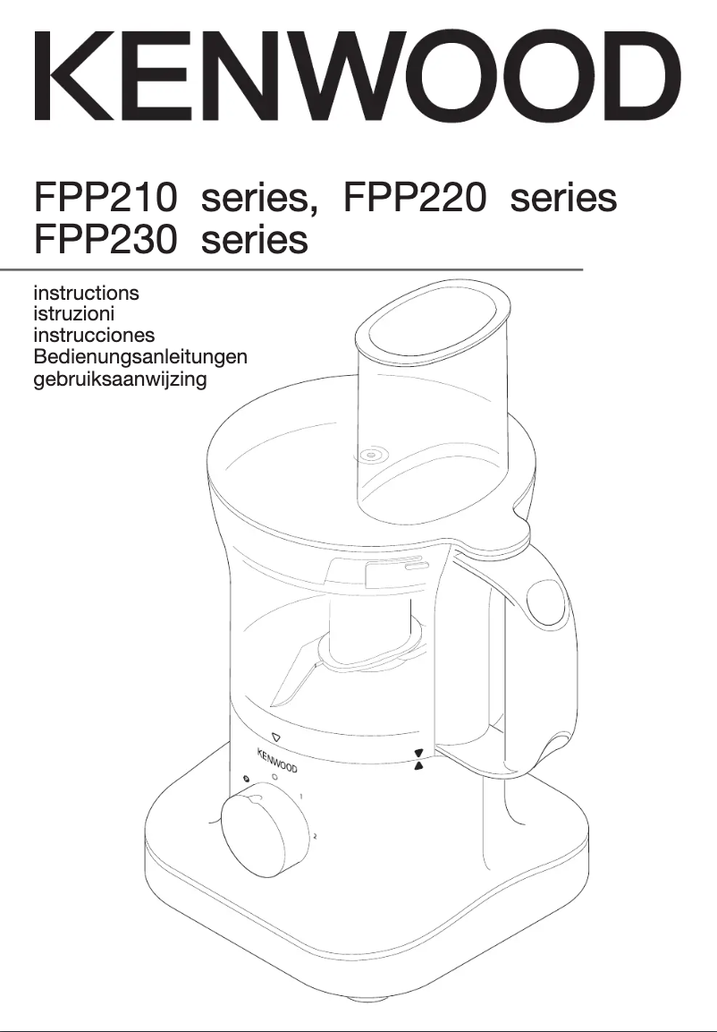 Page n°1 - Manuel utilisateur Kenwood FPP230