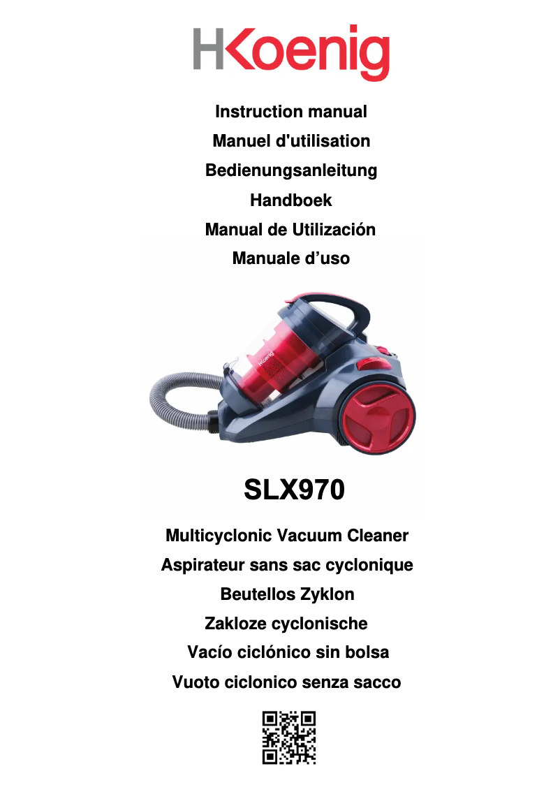 Image de la première page du manuel de l'appareil SLX970