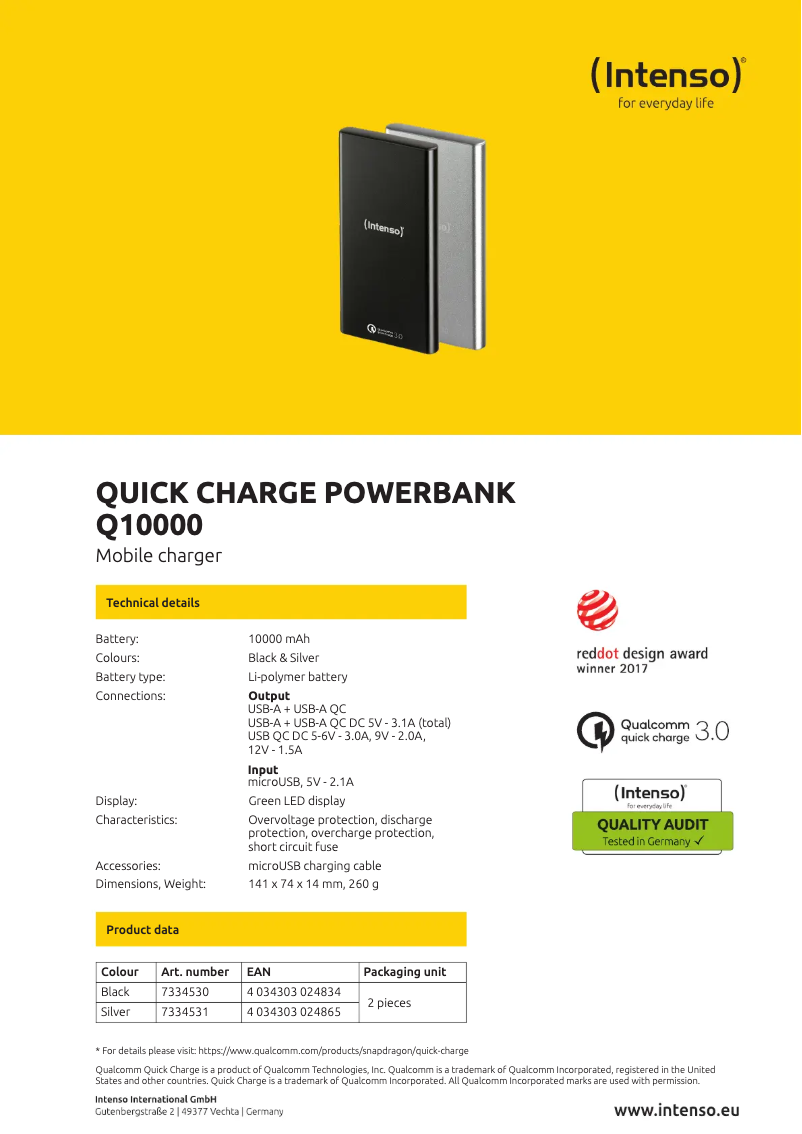 Image de la première page du manuel de l'appareil Q10000