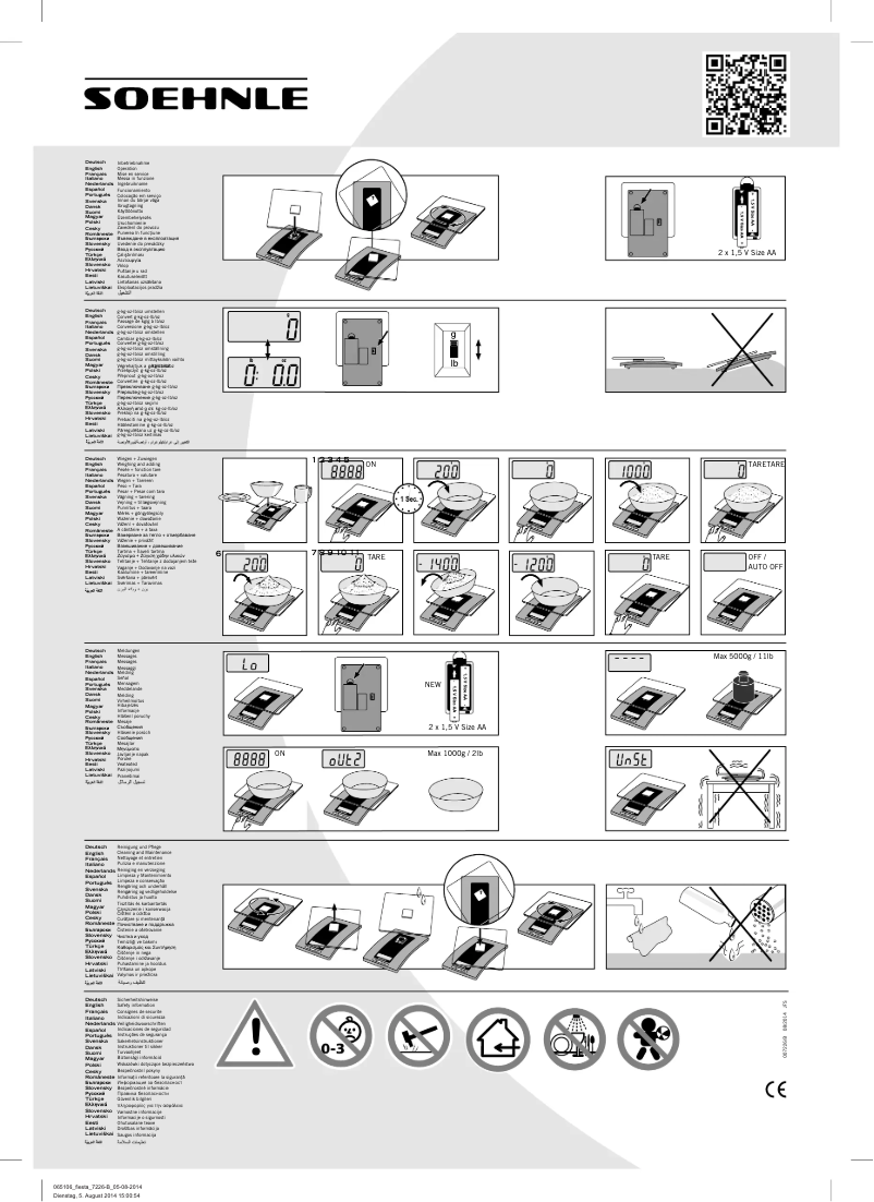 Page n°1 - Manuel utilisateur Soehnle Fiesta 65106