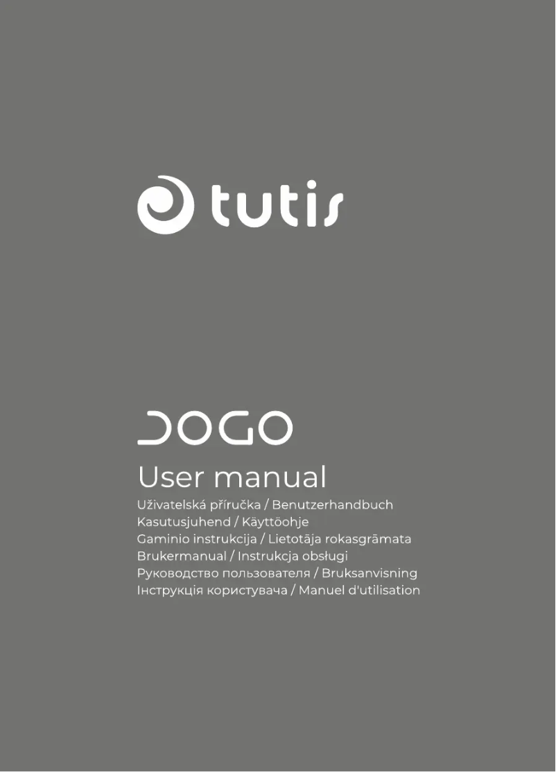 Page n°1 - Manuel utilisateur Tutis Jogo