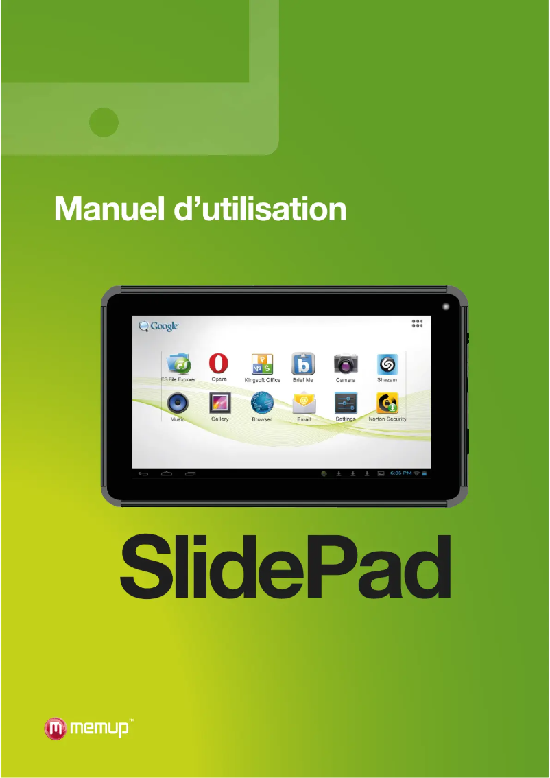 Page n°1 - Manuel utilisateur Memup SlidePad Elite 971616