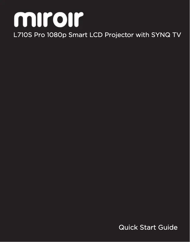 Page n°1 - Manuel utilisateur Miroir L710S Pro