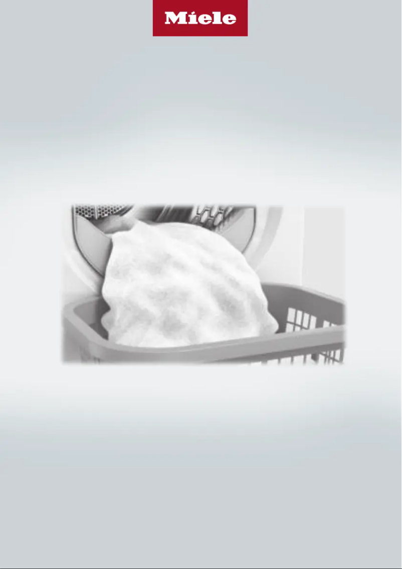 Page n°1 - Manuel utilisateur Miele TSF 763 WP EcoSpeed