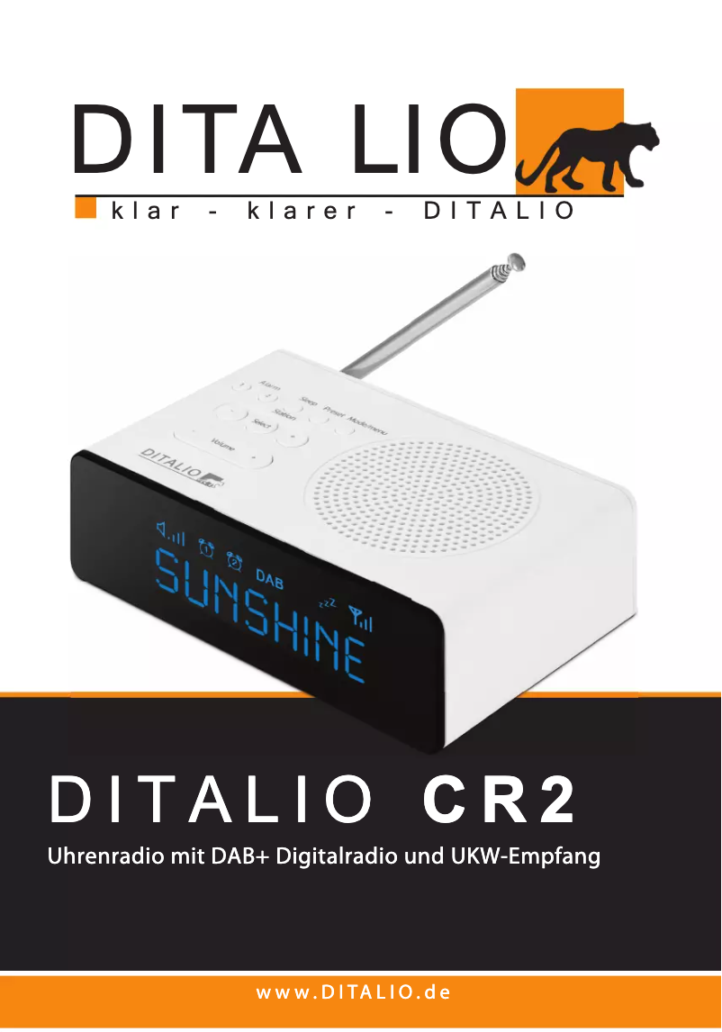 Page n°1 - Manuel utilisateur Ditalio CR2