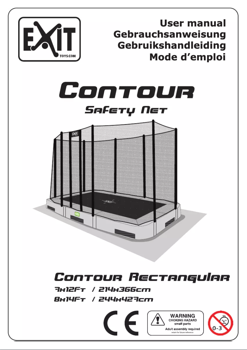 Image de la première page du manuel de l'appareil Safetynet Contour Rectangular
