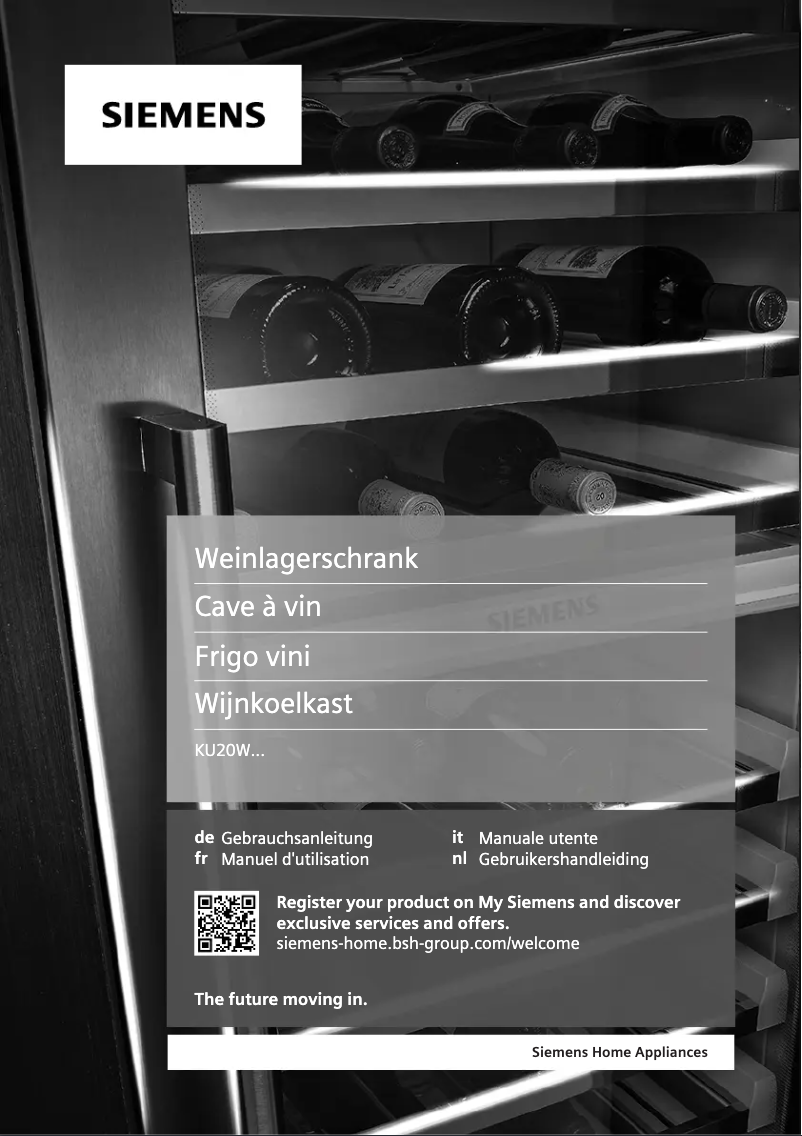 Page 1 de la notice Manuel utilisateur Siemens KU20WVHF0