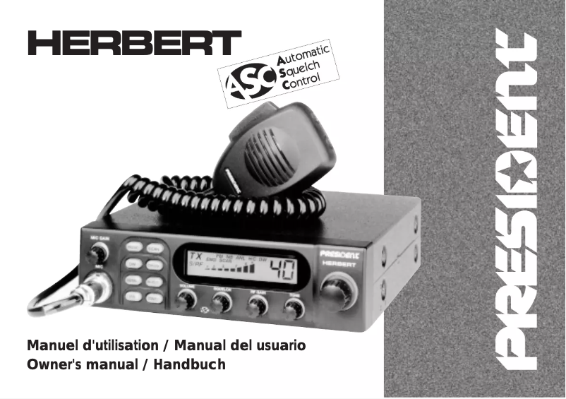 Image de la première page du manuel de l'appareil Herbert
