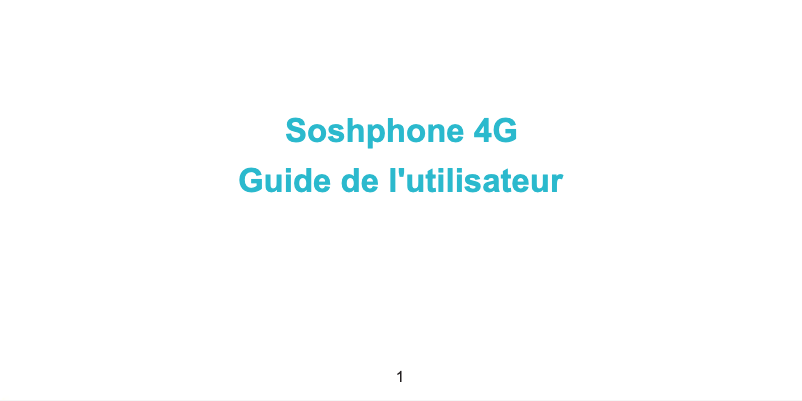 Page 1 de la notice Manuel utilisateur ZTE Blade Vec 4G