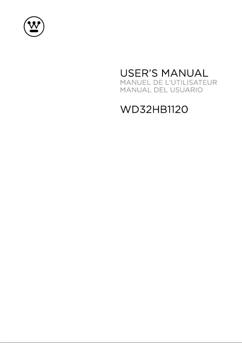 Image de la première page du manuel de l'appareil WD32HB1120
