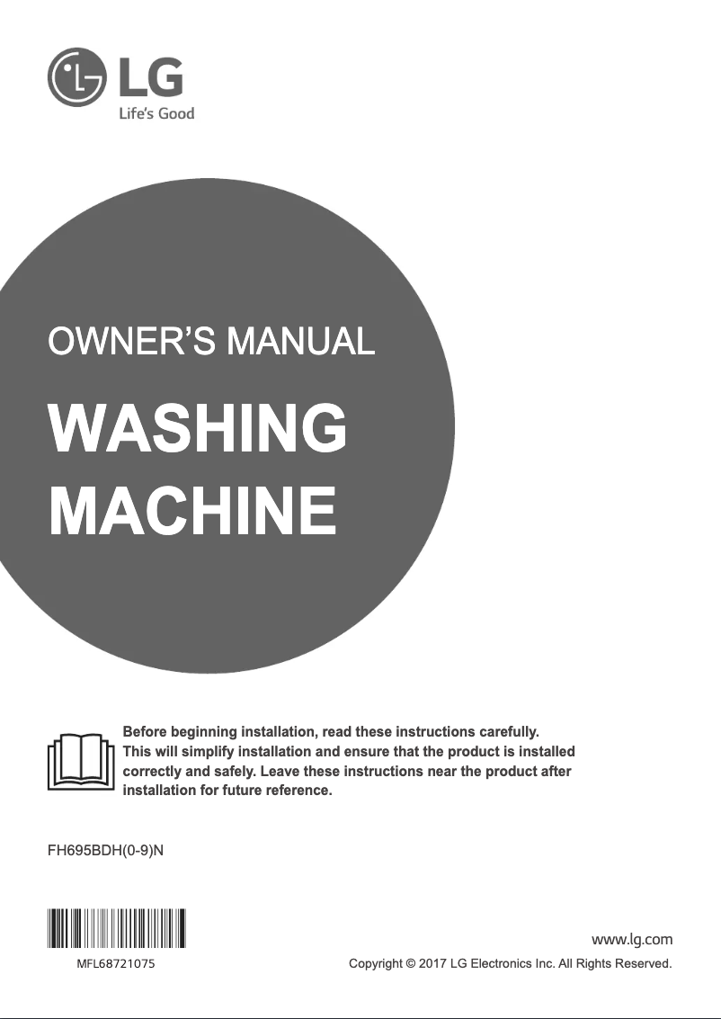 Página 1 del manual Manual de usuario LG FH695BDH2N