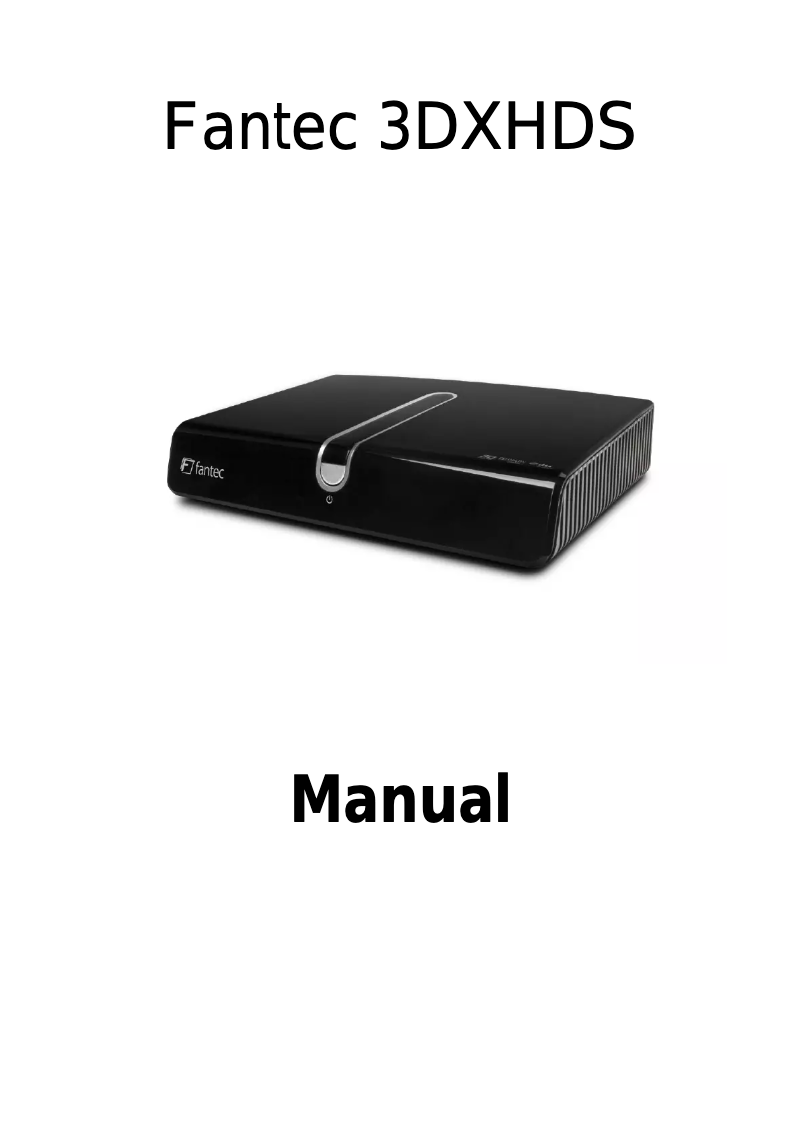 Image de la première page du manuel de l'appareil 3DXHDS