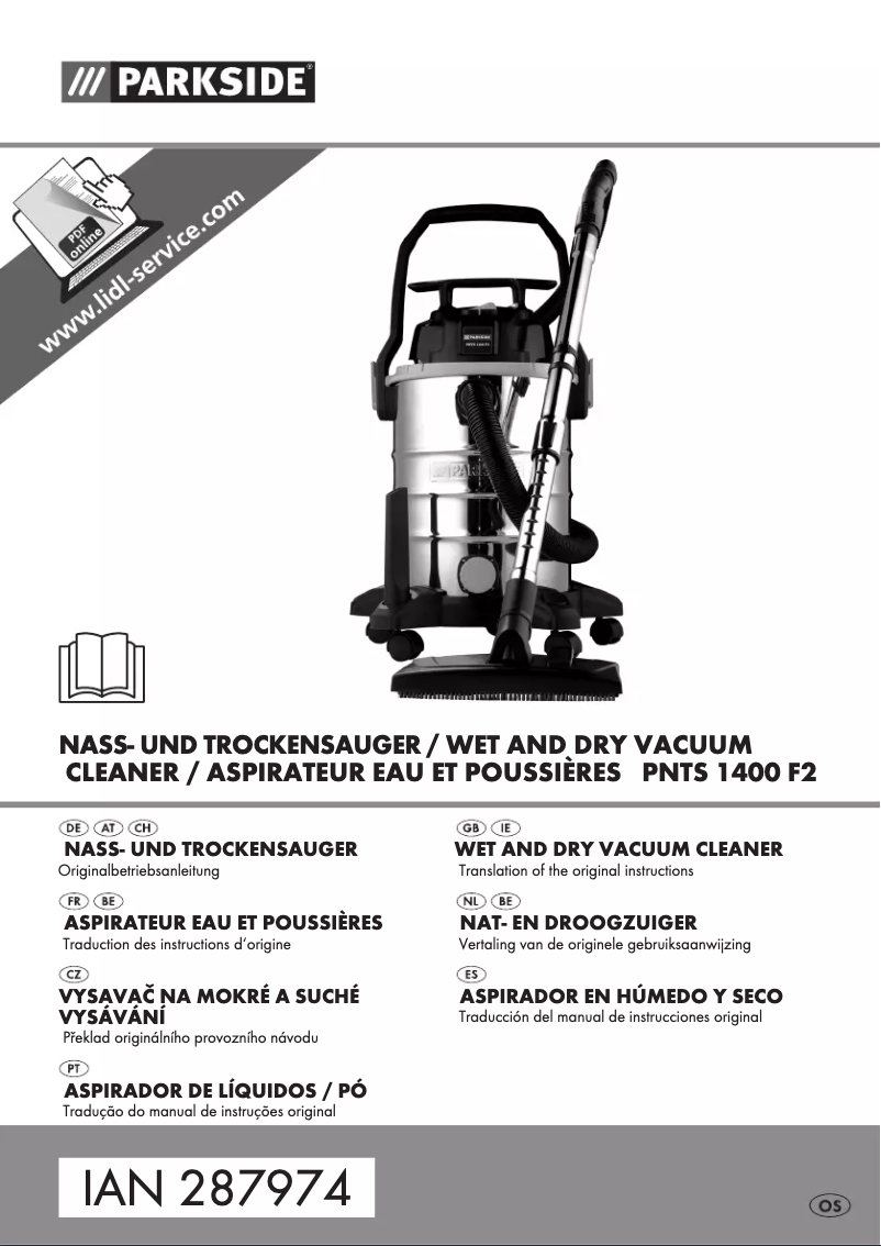 Image de la première page du manuel de l'appareil PNTS 1400 F2