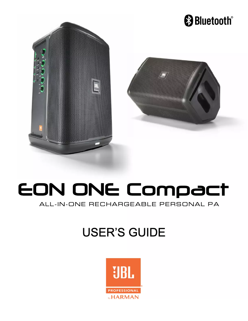 Page 1 de la notice Manuel utilisateur JBL EON ONE