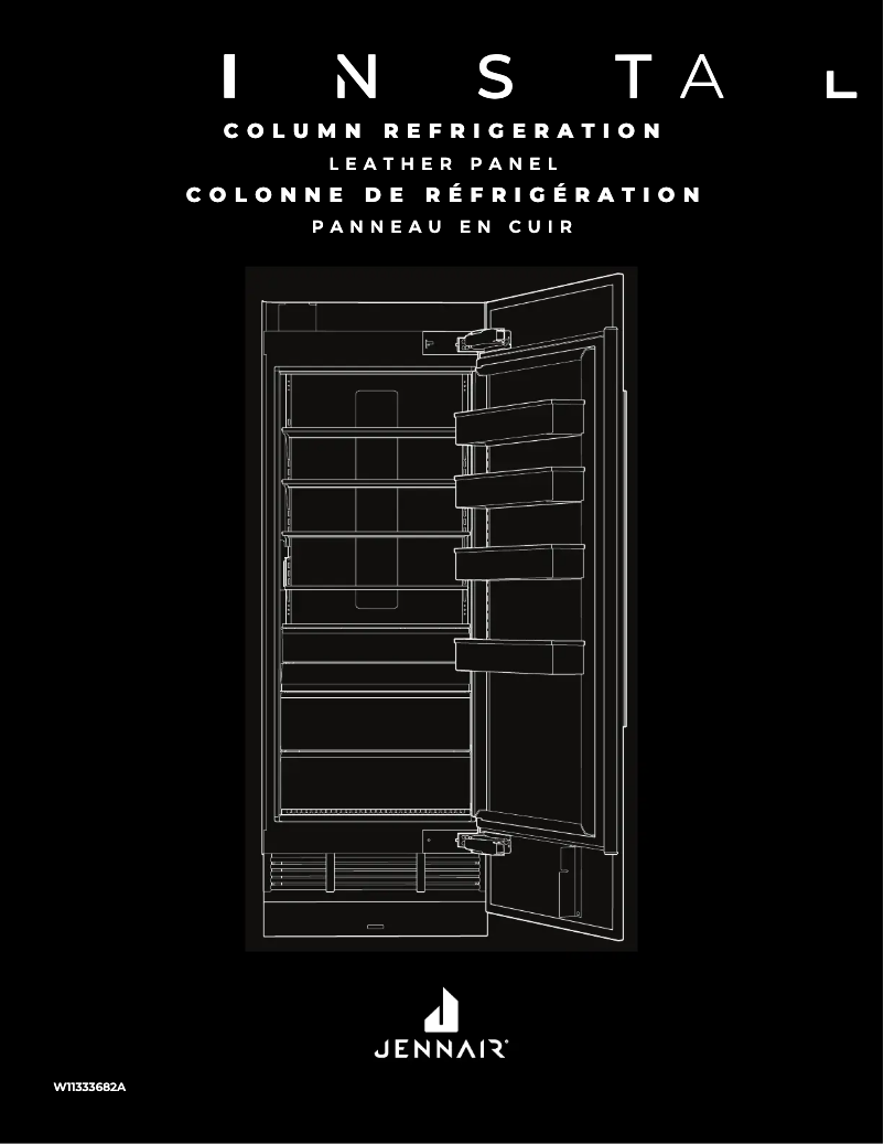 Page 1 de la notice Guide d'installation JennAir CROC24L