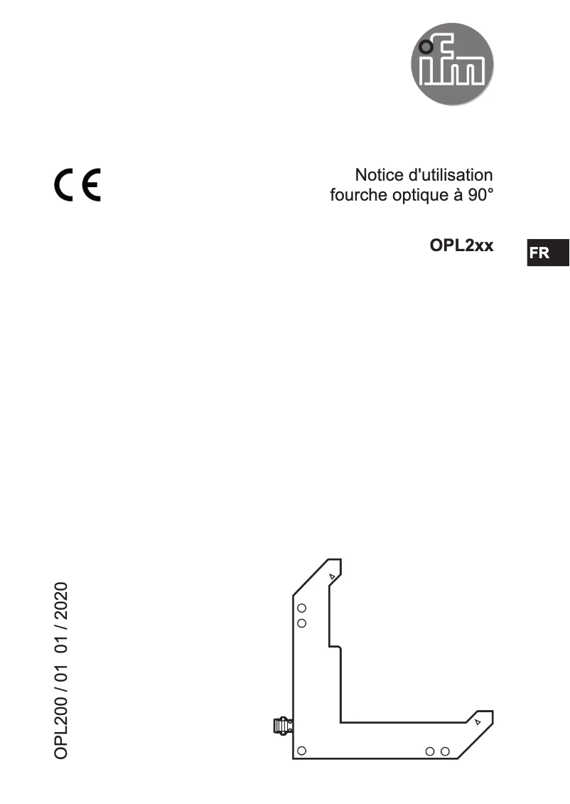 Page n°1 - Manuel utilisateur IFM OPL200