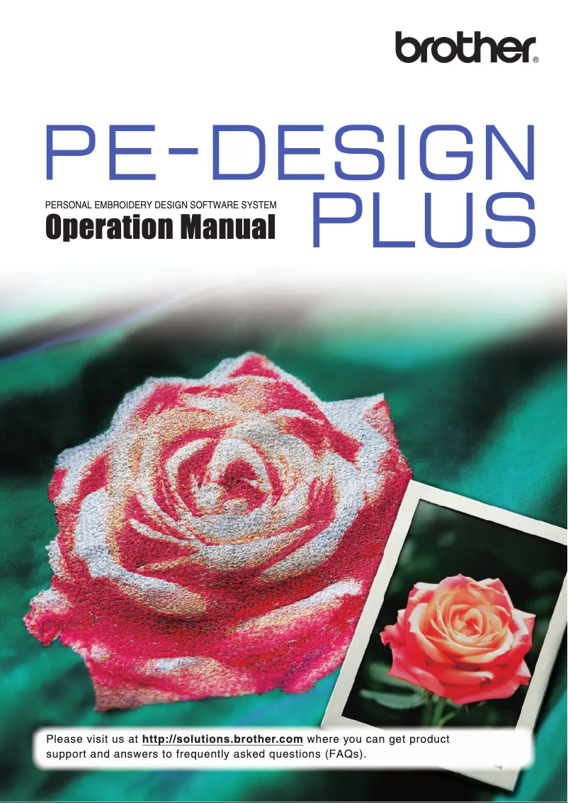 Page 1 de la notice Manuel utilisateur Brother PE-Design Plus