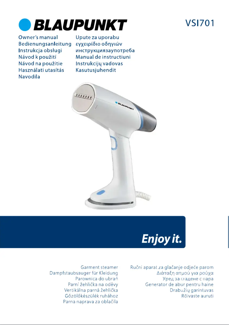 Page n°1 - Manuel utilisateur Blaupunkt VSI701