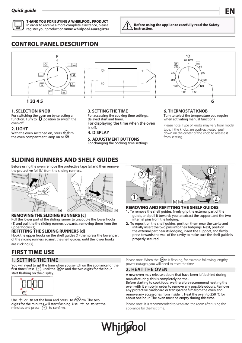 Image de la première page du manuel de l'appareil OMR55HR0X