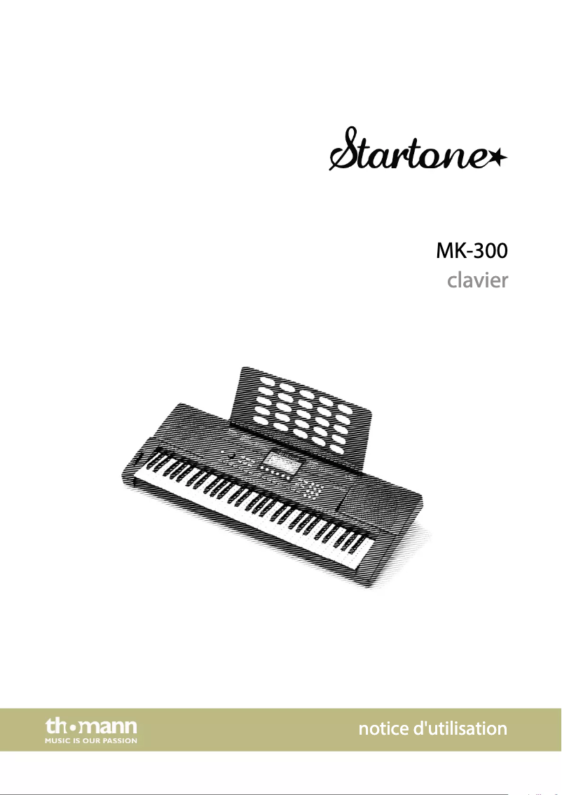 Page 1 de la notice Manuel utilisateur Startone MK-300