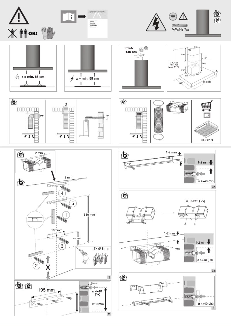 Image de la première page du manuel de l'appareil HR0013