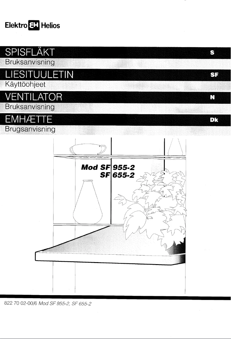 Page n°1 - Manuel utilisateur Elektro Helios SF955-2