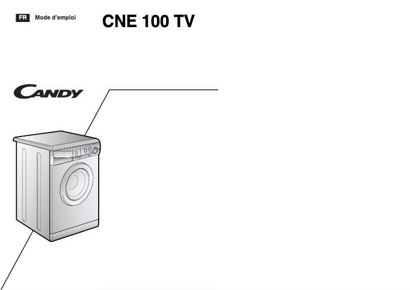 Page n°1 - Manuel utilisateur Candy LBCNE100TVFR