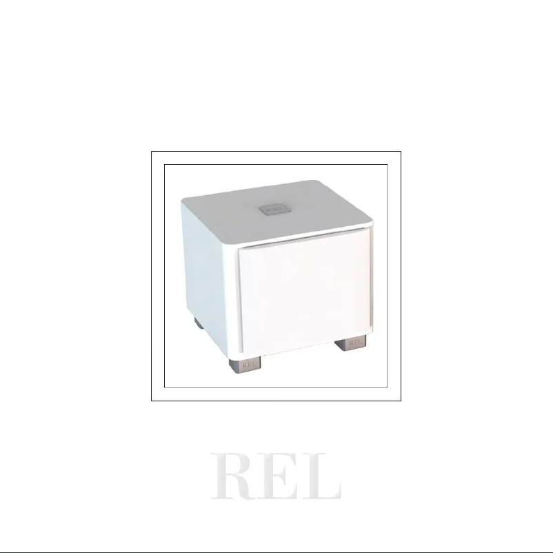 Page n°1 - Manuel utilisateur REL Acoustics T/5X