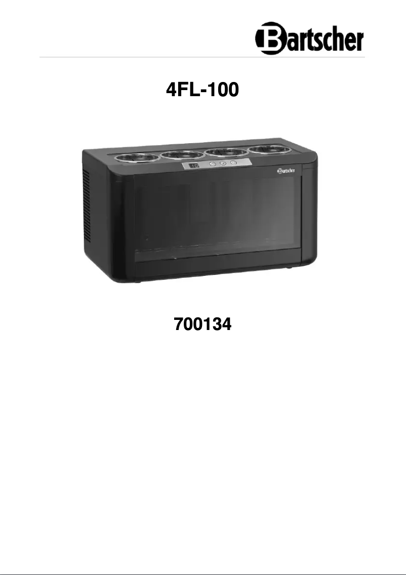 Page 1 de la notice Manuel utilisateur Bartscher 4FL-100