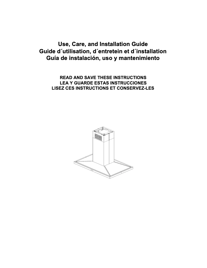 Page 1 de la notice Guide d'installation Elica Salice ESL642S3