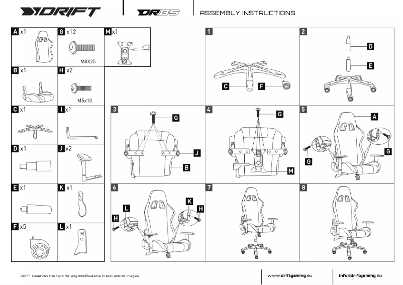 Página 1 del manual Manual de usuario Drift DR85