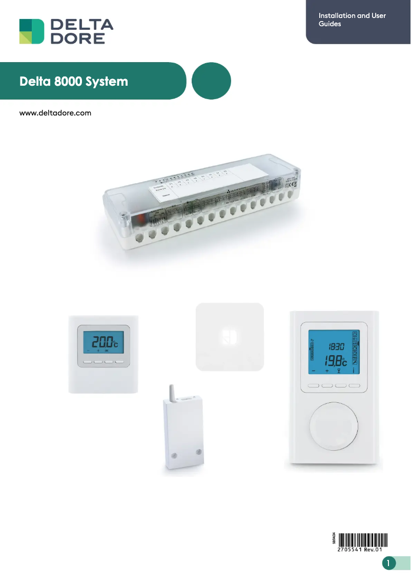 Image de la première page du manuel de l'appareil Delta 8000 BT