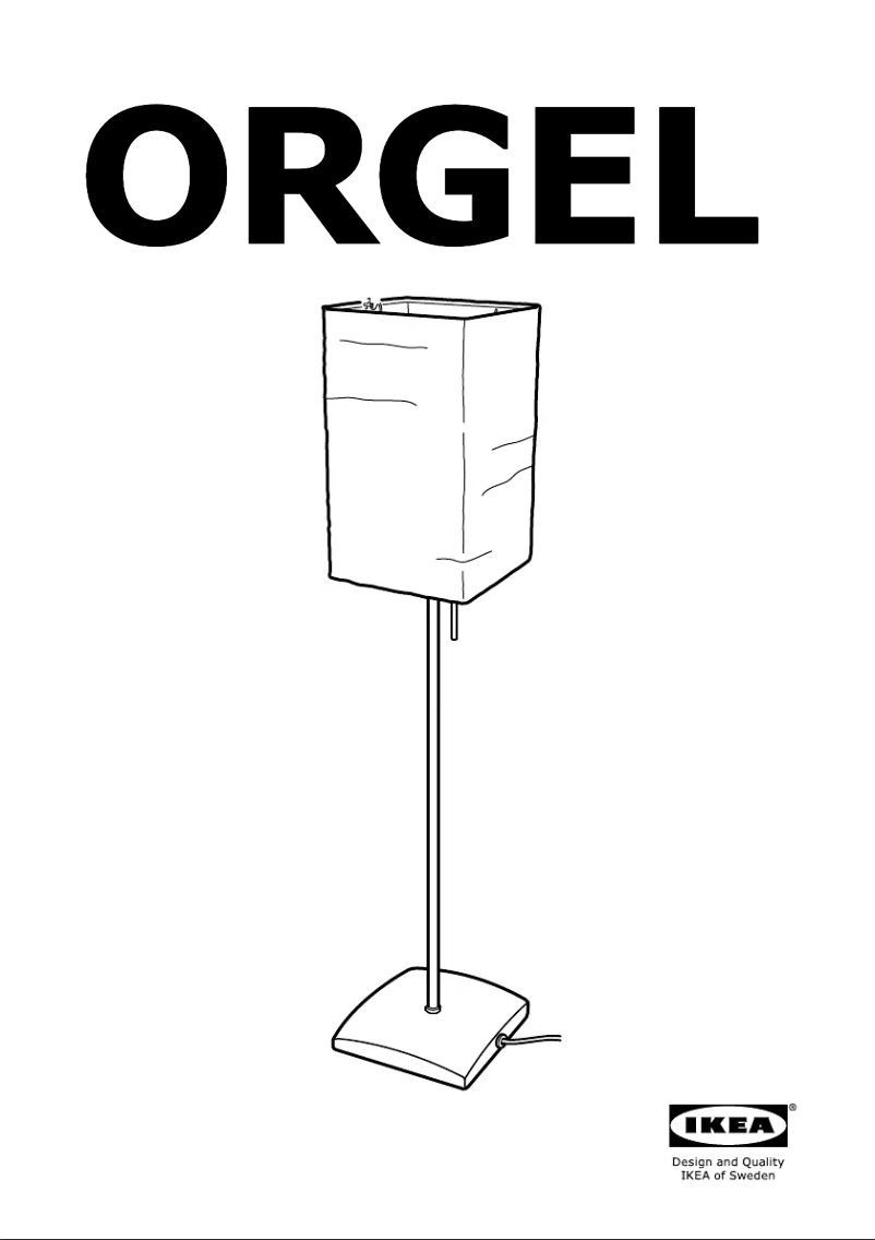 Page 1 de la notice Manuel utilisateur Ikea ORGE