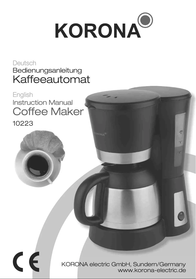 Page n°1 - Manuel utilisateur Korona 10223