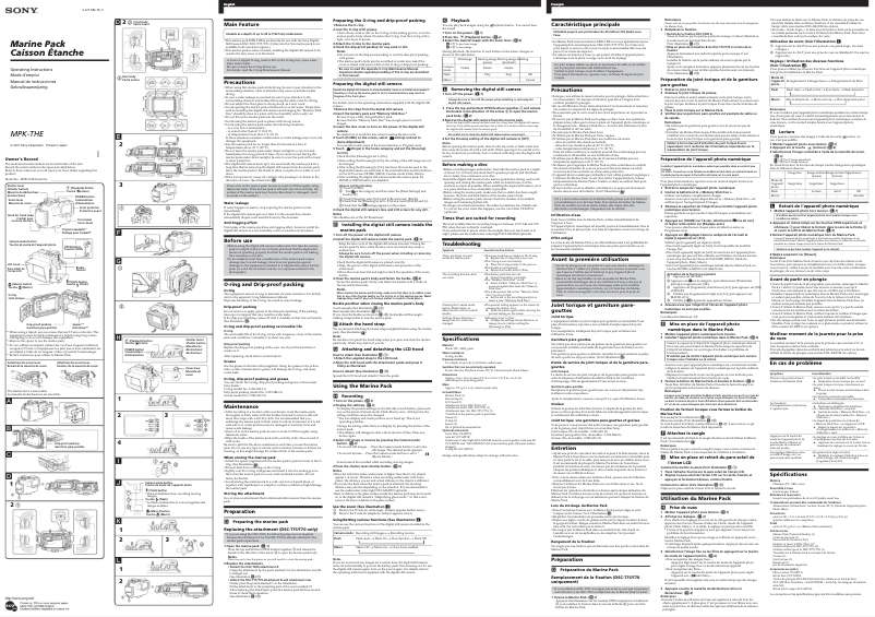 Página 1 del manual Manual de usuario Sony MPK-THE