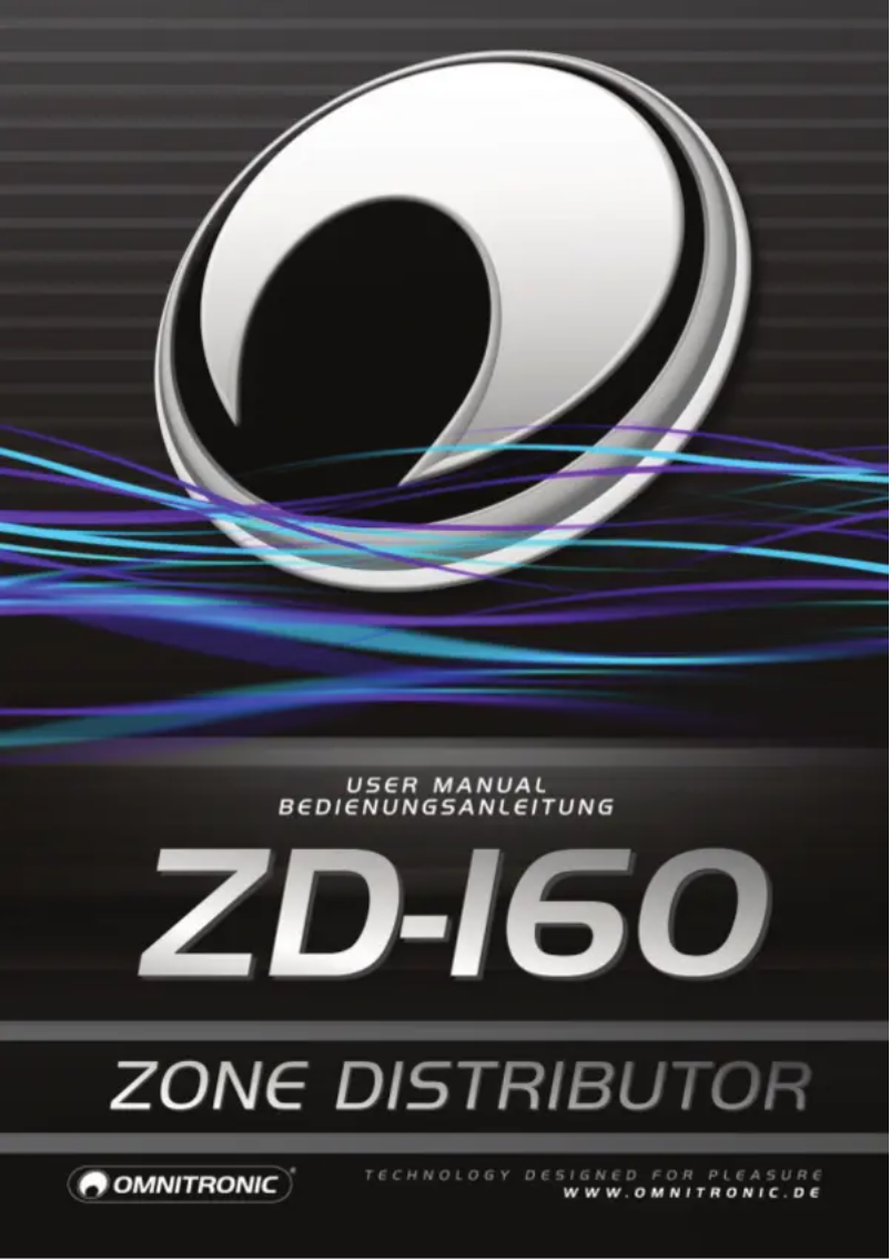 Page n°1 - Manuel utilisateur Omnitronic ZD-160B