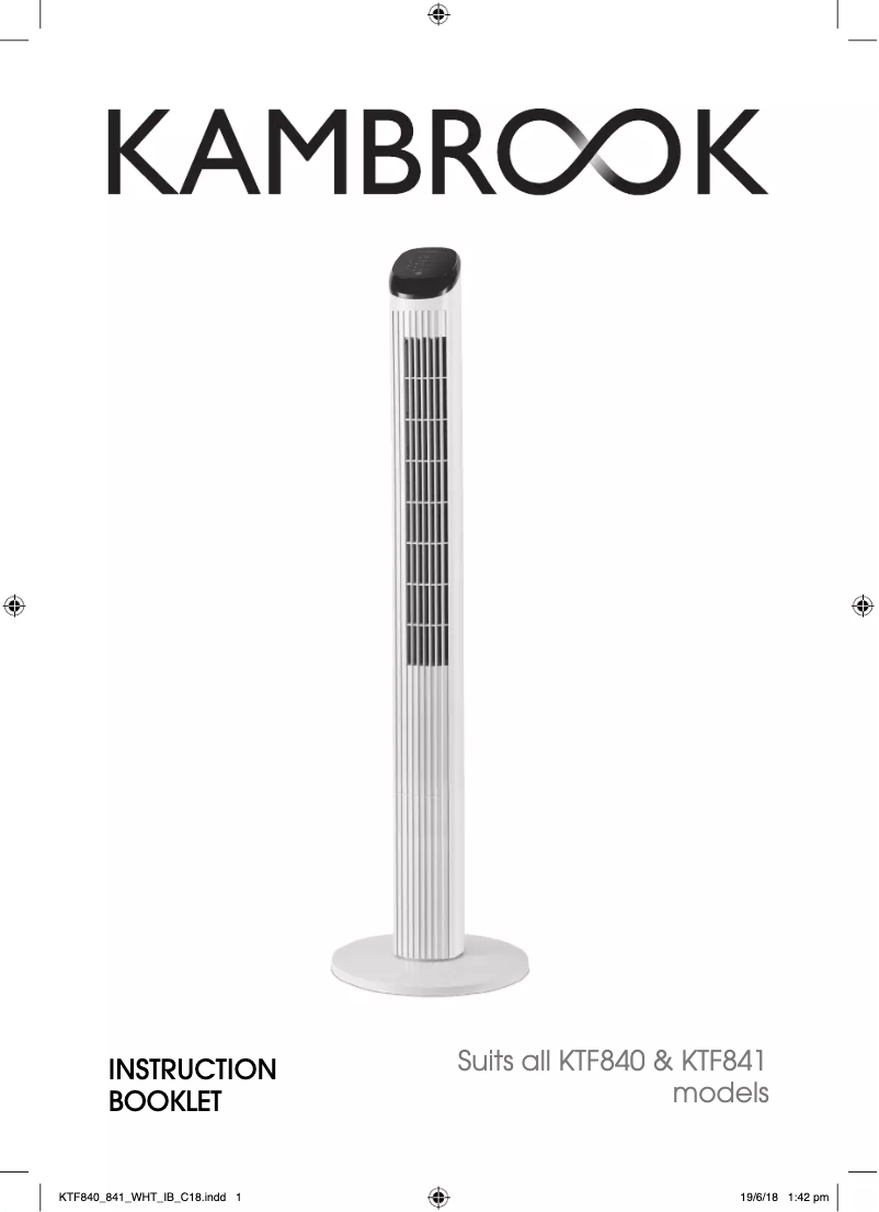 Página 1 del manual Manual de usuario Kambrook KTF840