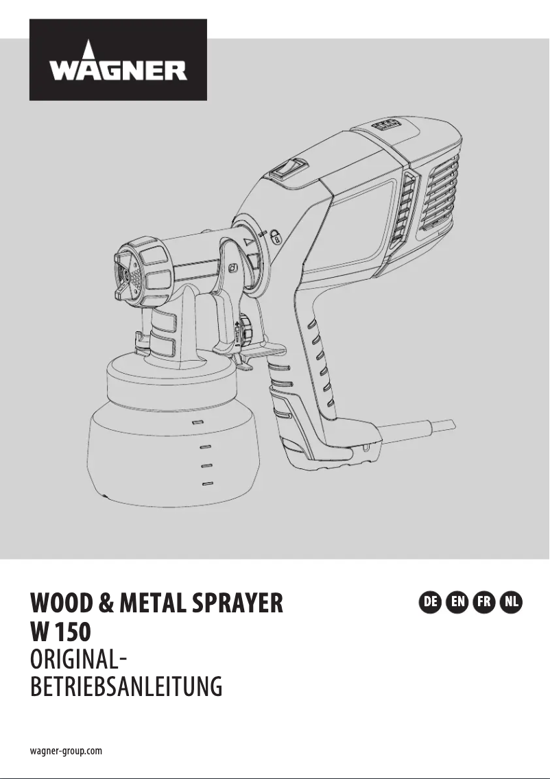 Image de la première page du manuel de l'appareil W 150