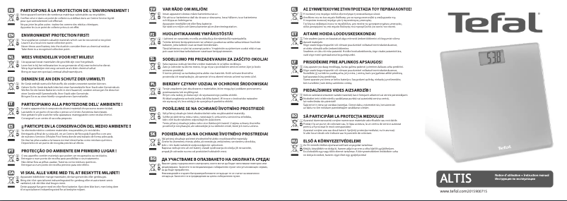 Página 1 del manual Manual de usuario Tefal Altis PP2100V0