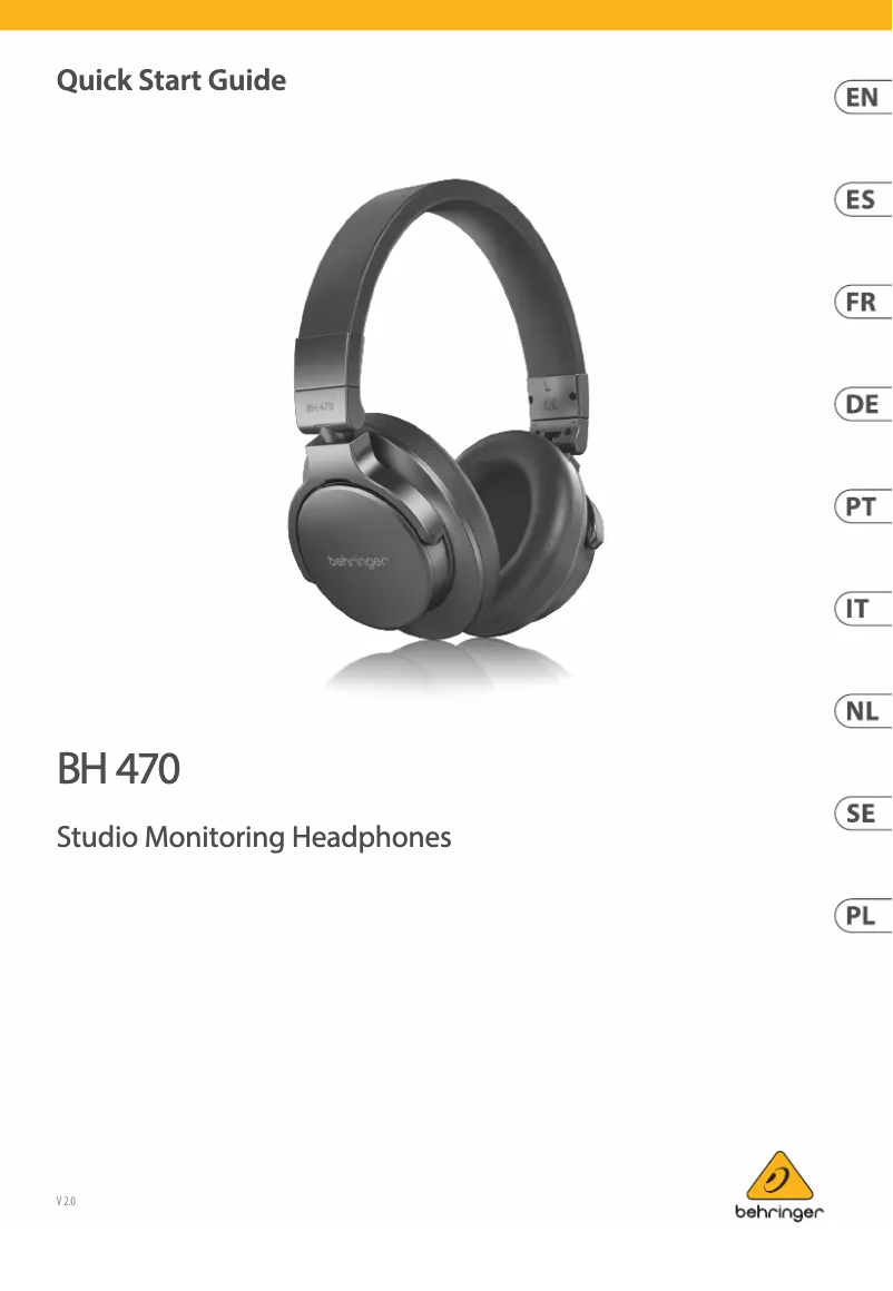 Image de la première page du manuel de l'appareil BH 470