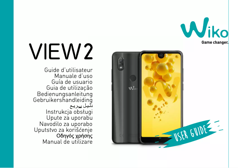 Page 1 de la notice Manuel utilisateur Wiko View 2