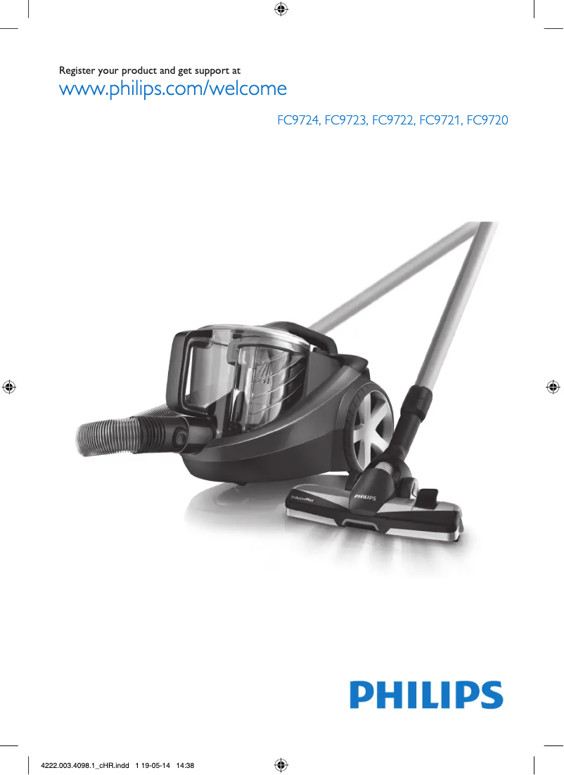 Page 1 de la notice Manuel utilisateur Philips PowerPro Expert FC9720