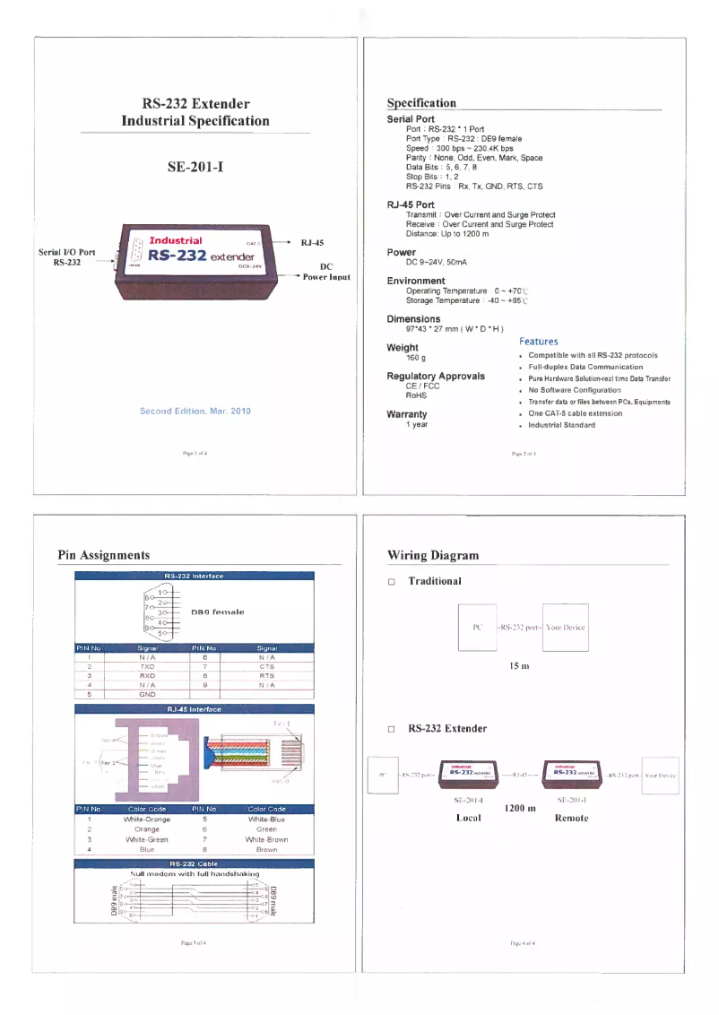 Page 1 de la notice Manuel utilisateur EXSYS EX-47950