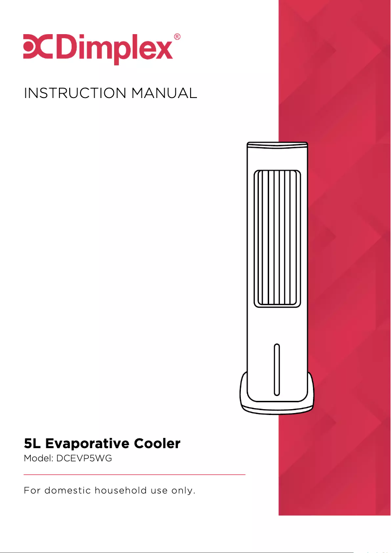 Image de la première page du manuel de l'appareil DCEVP5WG