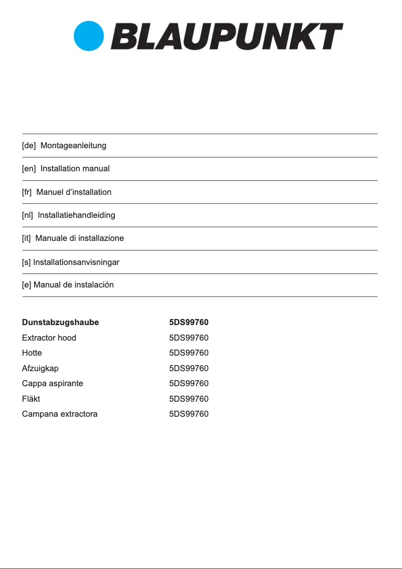 Image de la première page du manuel de l'appareil 5DS 99760