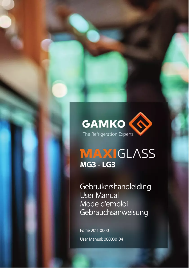 Page 1 de la notice Manuel utilisateur Gamko Maxiglass LG3/150L