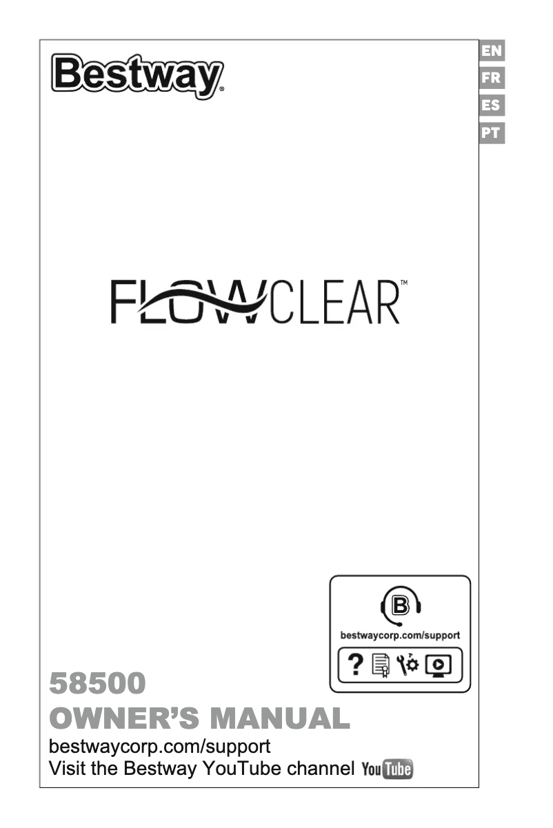 Página 1 del manual Manual de usuario Bestway Flowclear 58500