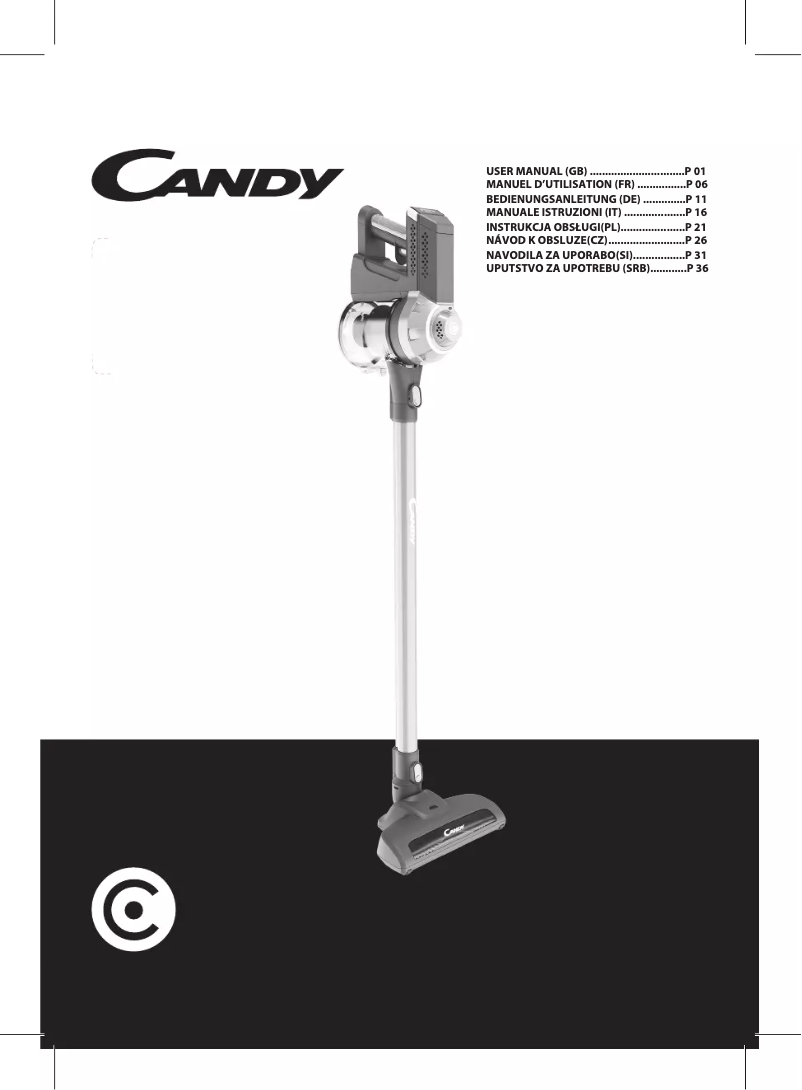 Page n°1 - Manuel utilisateur Candy CAS10 011