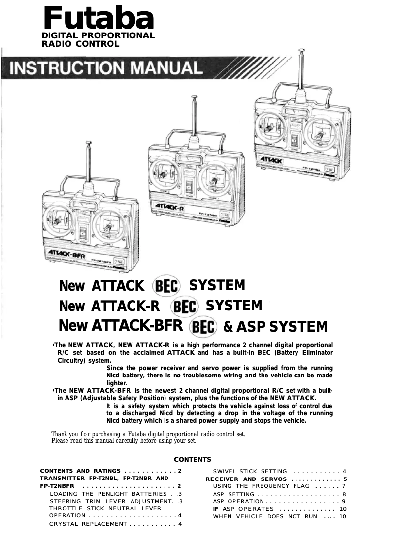Image de la première page du manuel de l'appareil ATTACK_R